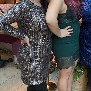 Sequin Eliza J party dress